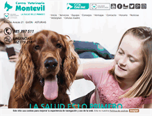 Tablet Screenshot of montevilveterinarios.com